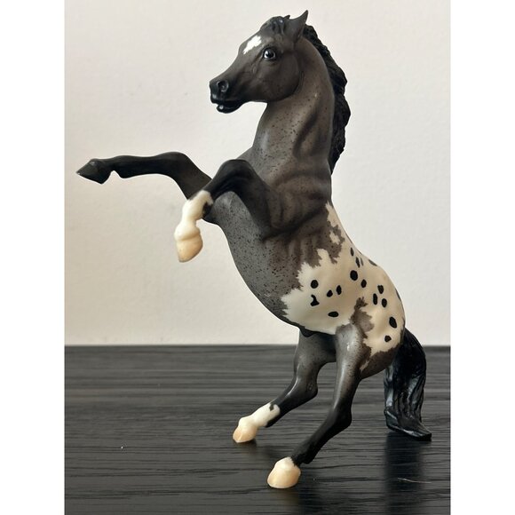 Retired Classic Breyer Horse #681 Rearing Appaloosa Stallion Blue Roan Western - Picture 1 of 8
